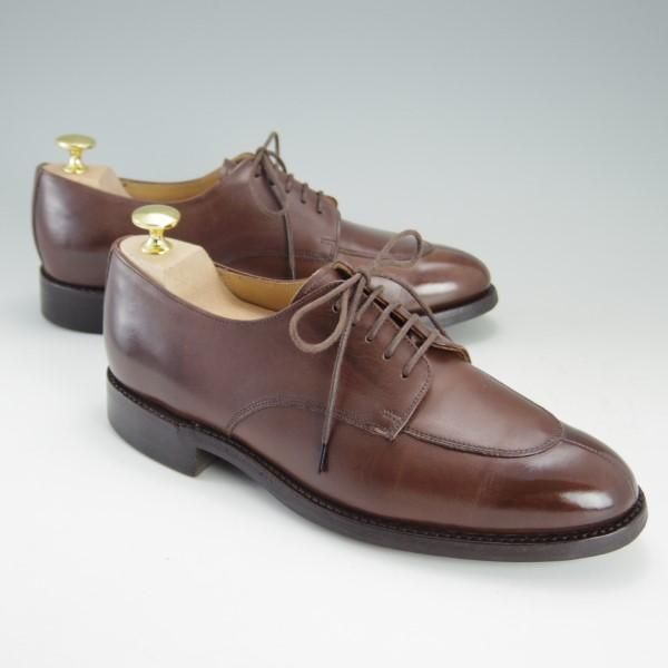 美品★ロイドフットウェア 5.5E【ダイナイトソール仕様★(英)BARKER製/Vシリーズ】Uチップ/カーフ/茶/メンズ/Lloyd Footwear★e310