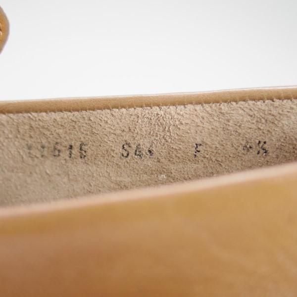 極上★(伊)サントーニ SIZE 4.5(UK5.5程度)【★コインローファー】カーフ/薄茶/メンズ/Santoni★e313