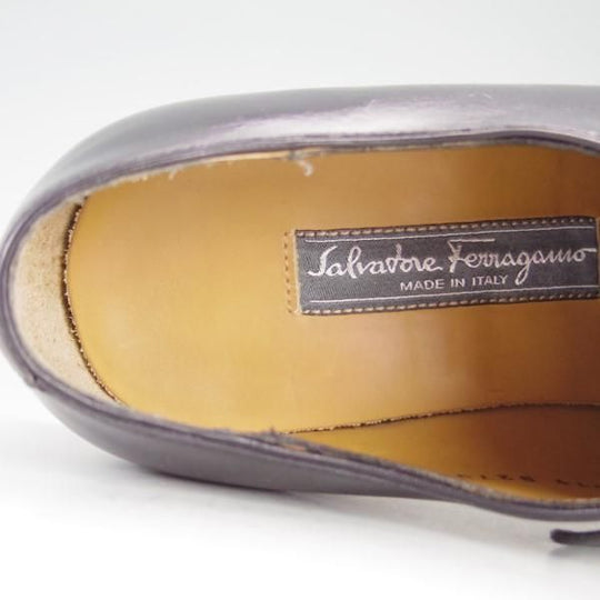 極美品★(伊)サルヴァトーレ・フェラガモ 5EE【最上級★TRAMEZZAライン/トラメッザ】ホールカット/メンズ/Salvatore Ferragamo★e314