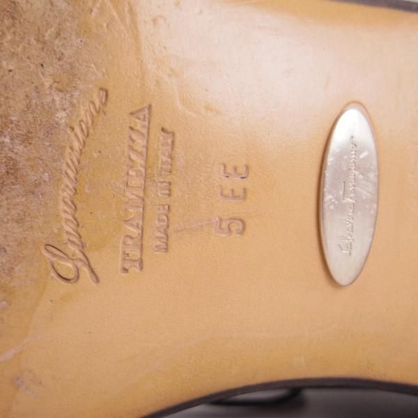 極美品★(伊)サルヴァトーレ・フェラガモ 5EE【最上級★TRAMEZZAライン/トラメッザ】ホールカット/メンズ/Salvatore Ferragamo★e314