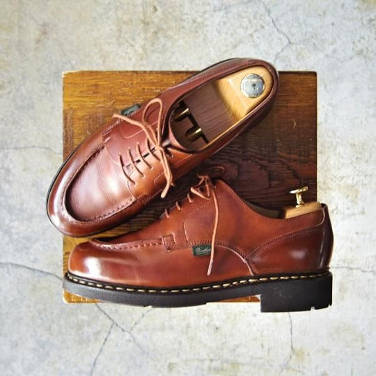 極上★パラブーツ SIZE 6【定価￥70,200-★シャンボード/CHAMBORD】マロン/MARRON/リスレザー/TEXソール/Uチップ/茶/Paraboot★e324