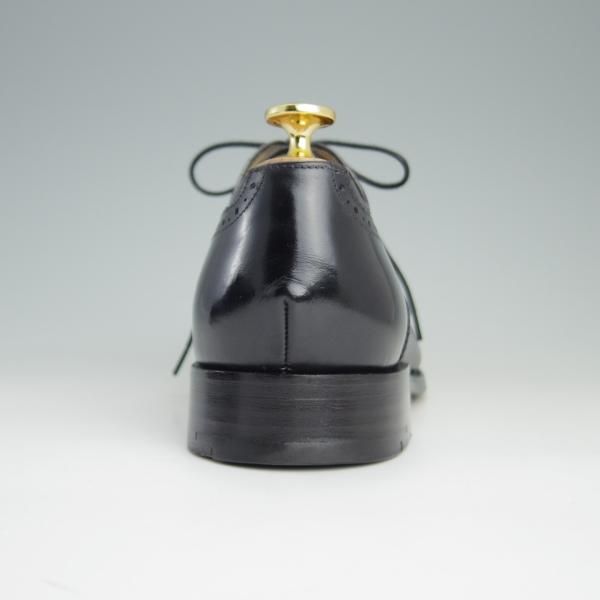 極美品★(英)BARKER/バーカー 6G【グッドイヤーウェルテッド製法★セミブローグ/NEWCASTLE】368117/カーフ/黒/メンズ★e325