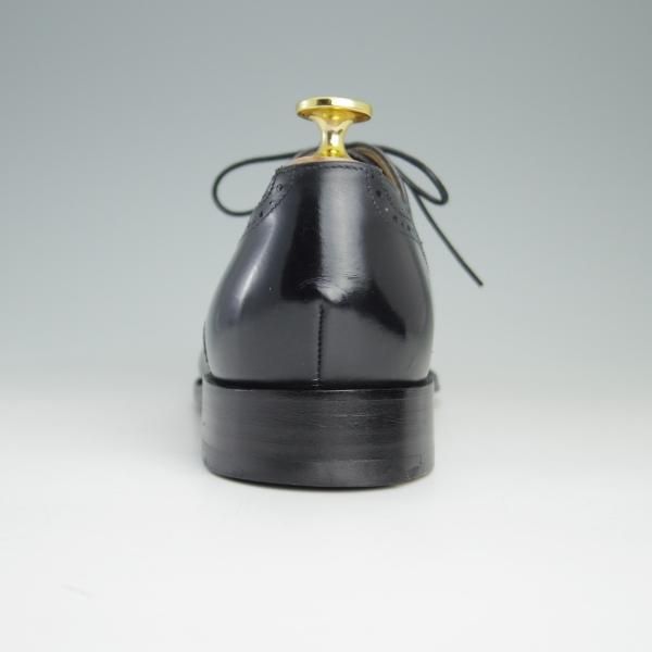 極美品★(英)BARKER/バーカー 6G【グッドイヤーウェルテッド製法★セミブローグ/NEWCASTLE】368117/カーフ/黒/メンズ★e325