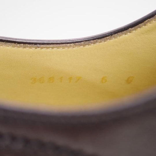 極美品★(英)BARKER/バーカー 6G【グッドイヤーウェルテッド製法★セミブローグ/NEWCASTLE】368117/カーフ/黒/メンズ★e325