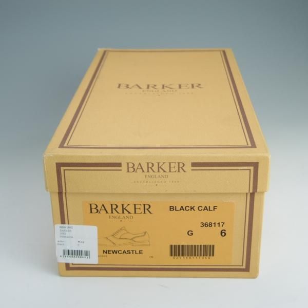 極美品★(英)BARKER/バーカー 6G【グッドイヤーウェルテッド製法★セミブローグ/NEWCASTLE】368117/カーフ/黒/メンズ★e325