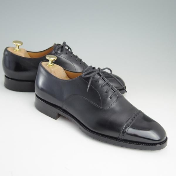 極上★(スペイン製)YANKO/ヤンコ SIZE 6.5【グッドイヤーウェルテッド製法★パンチドキャップトゥ】39078/カーフ/黒/メンズ★e326