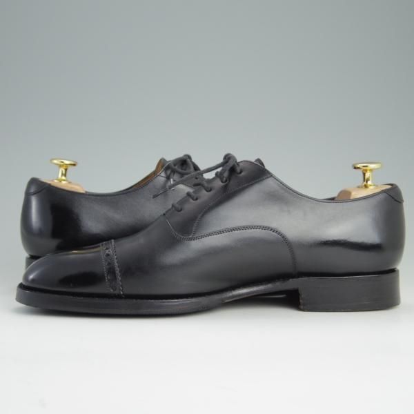 極上★(スペイン製)YANKO/ヤンコ SIZE 6.5【グッドイヤーウェルテッド製法★パンチドキャップトゥ】39078/カーフ/黒/メンズ★e326