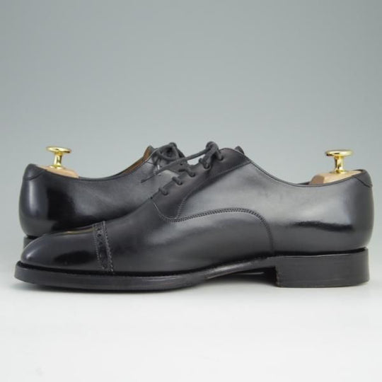 極上★(スペイン製)YANKO/ヤンコ SIZE 6.5【グッドイヤーウェルテッド製法★パンチドキャップトゥ】39078/カーフ/黒/メンズ★e326