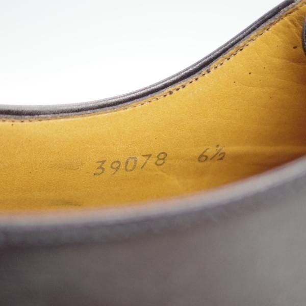 極上★(スペイン製)YANKO/ヤンコ SIZE 6.5【グッドイヤーウェルテッド製法★パンチドキャップトゥ】39078/カーフ/黒/メンズ★e326