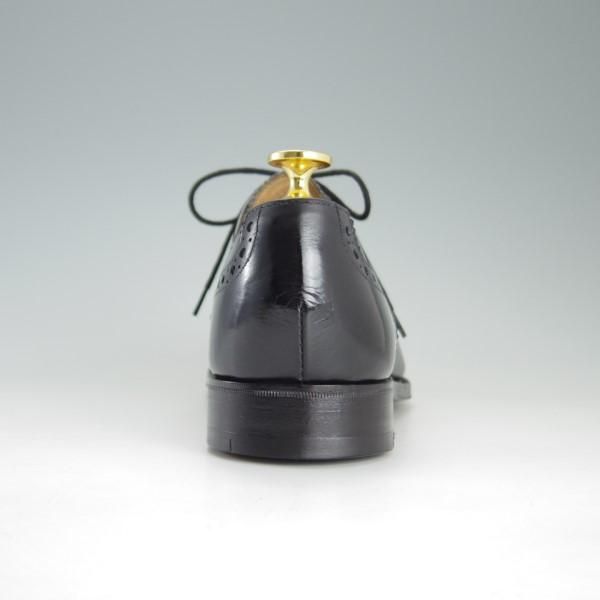 極上★(英)アルフレッド・サージェント製 UK6.5/US7D【★ブルックスブラザーズ別注/Peal&co】フルブローグ/黒/メンズ/Alfred Sargent★e327