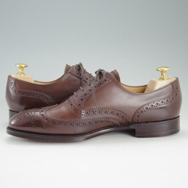 美品★(英)アルフレッド・サージェント製 UK6.5/US7D【★ブルックスブラザーズ別注/Peal&co】フルブローグ/茶/メンズ/Alfred Sargent★e328