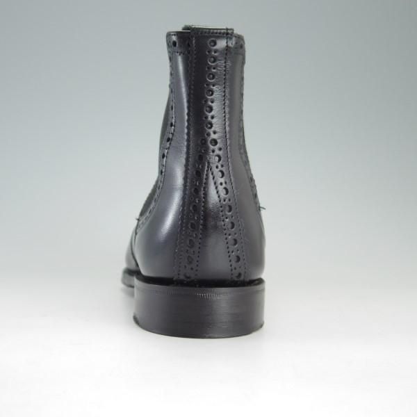 極上★(英)チーニー(レディース) SIZE 3.5【定価￥70,400-★CHARLOTTE/シャーロット】サイドゴアブーツ/フルブローグ/黒/CHEANEY★e331