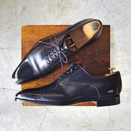 極美品★(スペイン製)マグナーニ SIZE 41【★ボロネーゼ製法/ストレートチップ】12549/カーフ/黒/メンズ/MAGNANNI★e332