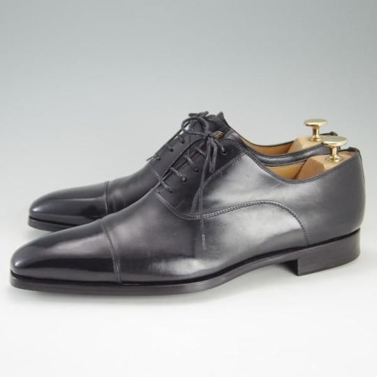 極美品★(スペイン製)マグナーニ SIZE 41【★ボロネーゼ製法/ストレートチップ】12549/カーフ/黒/メンズ/MAGNANNI★e332