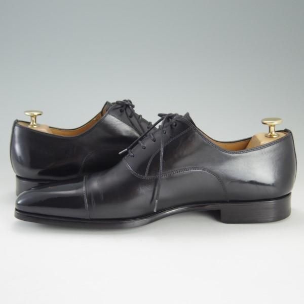 極美品★(スペイン製)マグナーニ SIZE 41【★ボロネーゼ製法/ストレートチップ】12549/カーフ/黒/メンズ/MAGNANNI★e332