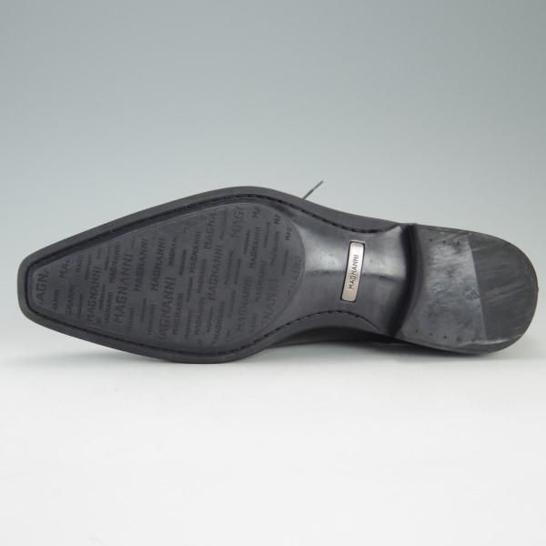 極美品★(スペイン製)マグナーニ SIZE 41【★ボロネーゼ製法/ストレートチップ】12549/カーフ/黒/メンズ/MAGNANNI★e332