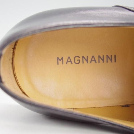 極美品★(スペイン製)マグナーニ SIZE 41【★ボロネーゼ製法/ストレートチップ】12549/カーフ/黒/メンズ/MAGNANNI★e332