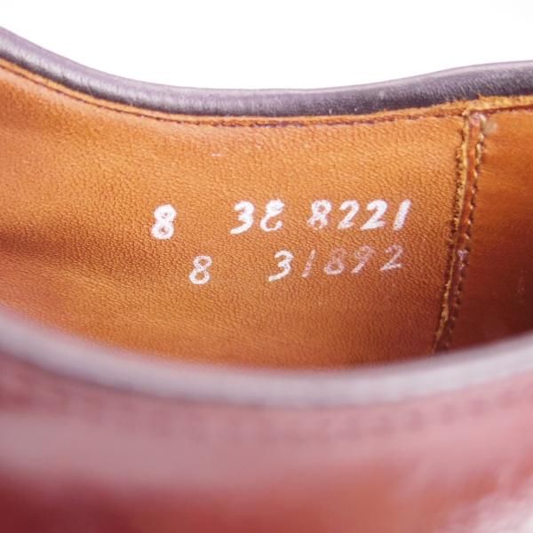極美品★(米)アレンエドモンズ 8EEE【定価10万円以上★コードバン仕様/Shelton】サドルシューズ/黒×赤茶/ALLEN EDMONDS★e333