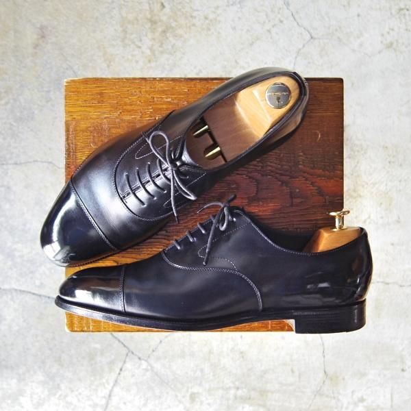 美品★エドワードグリーン 7.5E【定価￥174,900-★チェルシー/CHELSEA/202ラスト】ストレートチップ/カーフ/メンズ/EDWARD GREEN★e335