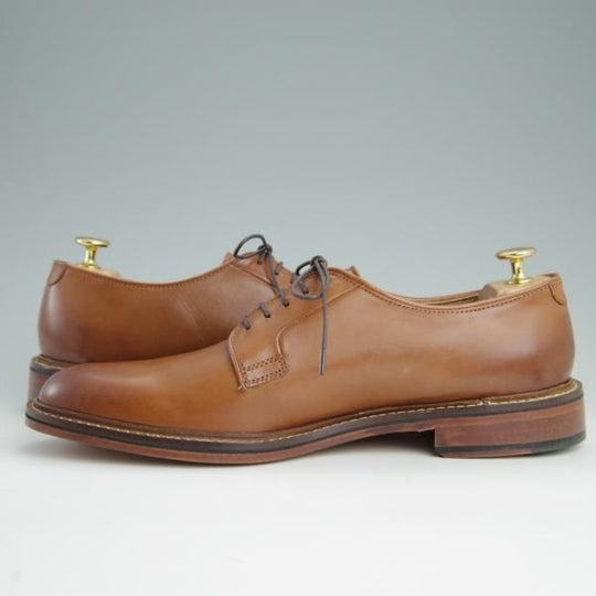 未使用★(英)Jones Bootmaker/ジョーンズ SIZE 8【グッドイヤーウェルテッド製法★プレーントゥ/NOISY】カーフ/茶★e336