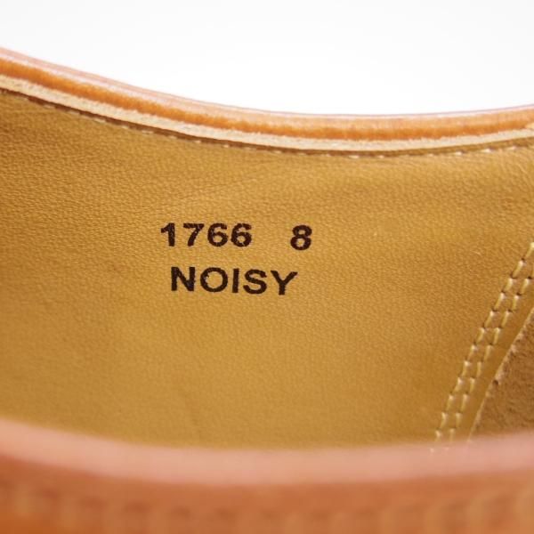 未使用★(英)Jones Bootmaker/ジョーンズ SIZE 8【グッドイヤーウェルテッド製法★プレーントゥ/NOISY】カーフ/茶★e336