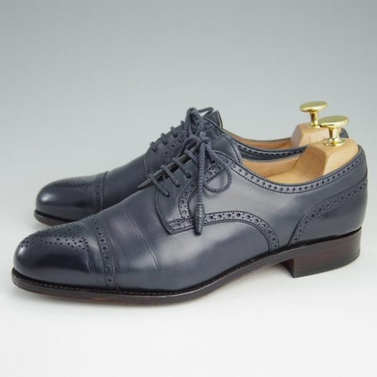 極上★(スペイン製)カルミナ(レディース) SIZE 5【モデル定価￥58,320-★セミブローグ/1547】MADISON/20ラスト/カーフ/紺/CARMINA★e337