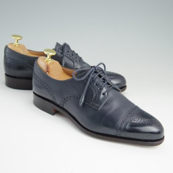 極上★(スペイン製)カルミナ(レディース) SIZE 5【モデル定価￥58,320-★セミブローグ/1547】MADISON/20ラスト/カーフ/紺/CARMINA★e337