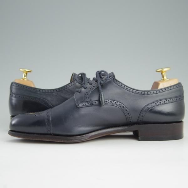 極上★(スペイン製)カルミナ(レディース) SIZE 5【モデル定価￥58,320-★セミブローグ/1547】MADISON/20ラスト/カーフ/紺/CARMINA★e337