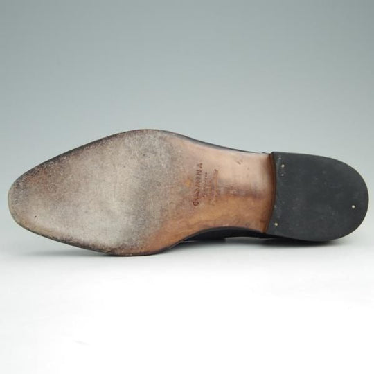 極上★(スペイン製)カルミナ(レディース) SIZE 5【モデル定価￥58,320-★セミブローグ/1547】MADISON/20ラスト/カーフ/紺/CARMINA★e337