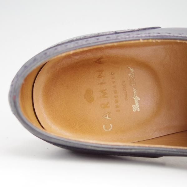 極上★(スペイン製)カルミナ(レディース) SIZE 5【モデル定価￥58,320-★セミブローグ/1547】MADISON/20ラスト/カーフ/紺/CARMINA★e337