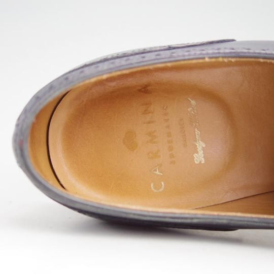 極上★(スペイン製)カルミナ(レディース) SIZE 5【モデル定価￥58,320-★セミブローグ/1547】MADISON/20ラスト/カーフ/紺/CARMINA★e337