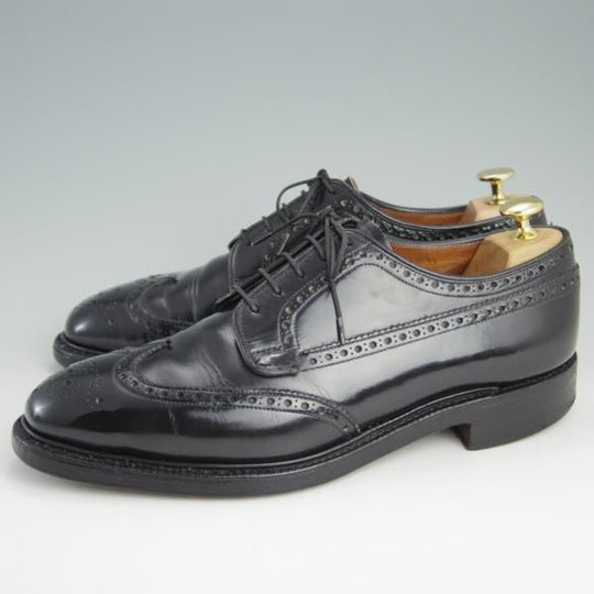 極上★チャーチ 85F/UK8.5【旧チャーチ★ブックバインダーカーフ/73ラスト/GRAFTON】グラフトン/3都市ロゴ/黒/メンズ/Church's★e339