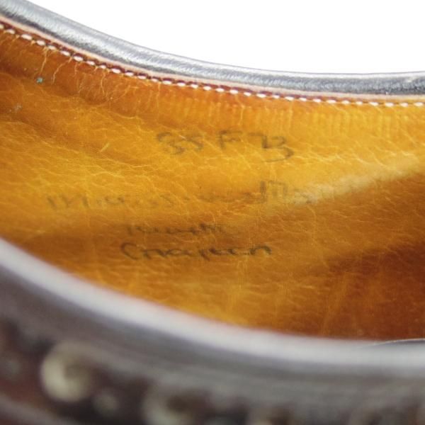 極上★チャーチ 85F/UK8.5【旧チャーチ★ブックバインダーカーフ/73ラスト/GRAFTON】グラフトン/3都市ロゴ/黒/メンズ/Church's★e339