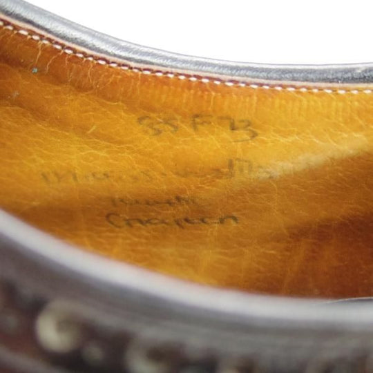 極上★チャーチ 85F/UK8.5【旧チャーチ★ブックバインダーカーフ/73ラスト/GRAFTON】グラフトン/3都市ロゴ/黒/メンズ/Church's★e339