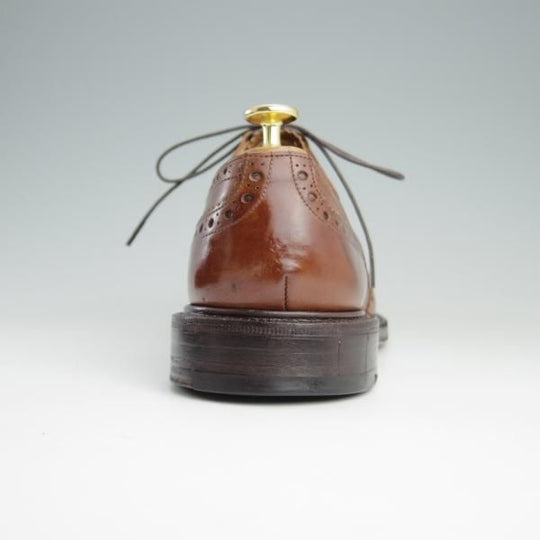 極上★チャーチ 85F/UK8.5【貴重★ギリーシューズ/104ラスト】4都市ロゴ/ネバダカーフ/茶/メンズ/Church's★e340