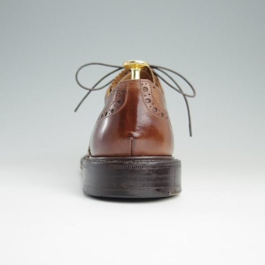 極上★チャーチ 85F/UK8.5【貴重★ギリーシューズ/104ラスト】4都市ロゴ/ネバダカーフ/茶/メンズ/Church's★e340