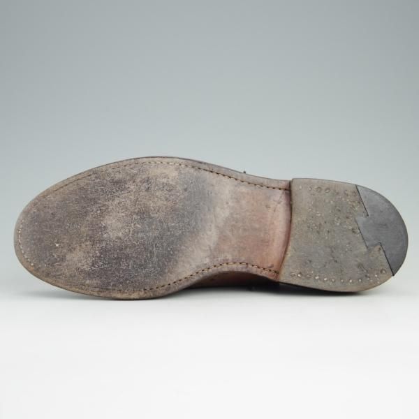 極上★チャーチ 85F/UK8.5【貴重★ギリーシューズ/104ラスト】4都市ロゴ/ネバダカーフ/茶/メンズ/Church's★e340