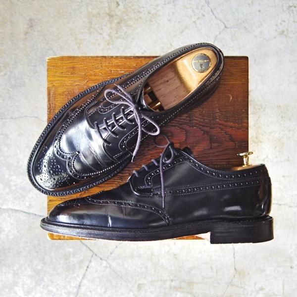 極上★チャーチ 70G/UK7【貴重★73ラスト仕様/GRAFTON/グラフトン】4都市ロゴ/ポリッシュドバインダーカーフ/黒/メンズ/Church's★e341