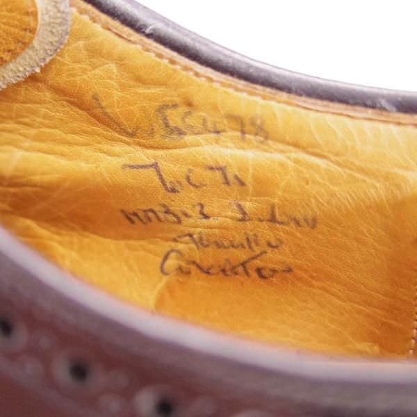 極上★チャーチ 70G/UK7【貴重★73ラスト仕様/GRAFTON/グラフトン】4都市ロゴ/ポリッシュドバインダーカーフ/黒/メンズ/Church's★e341