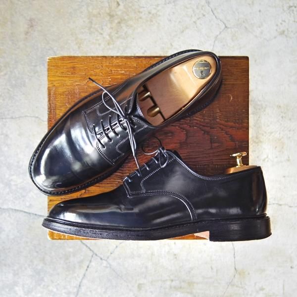 極上★クロケット&ジョーンズ 6.5E【貴重★コードバン仕様/GRASMERE】325ラスト/プレーントゥ/黒/メンズ/Crockett&Jones★e342