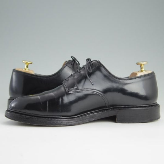 極上★クロケット&ジョーンズ 6.5E【貴重★コードバン仕様/GRASMERE】325ラスト/プレーントゥ/黒/メンズ/Crockett&Jones★e342