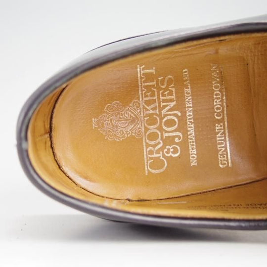 極上★クロケット&ジョーンズ 6.5E【貴重★コードバン仕様/GRASMERE】325ラスト/プレーントゥ/黒/メンズ/Crockett&Jones★e342