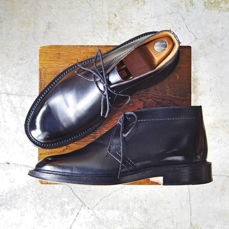 美品★トリッカーズ SIZE 8.5【★チャッカブーツ/M7384】ボックスカーフ/黒/メンズ/Tricker's★e346