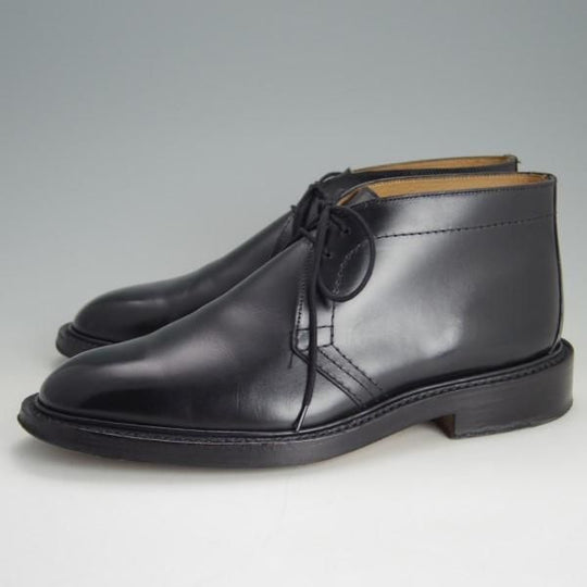 美品★トリッカーズ SIZE 8.5【★チャッカブーツ/M7384】ボックスカーフ/黒/メンズ/Tricker's★e346