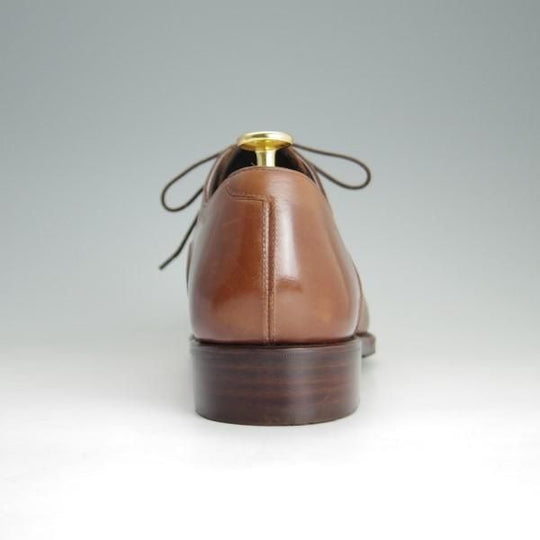 極美品★シェットランドフォックス SIZE 7.5【定価￥41,040-★ストレートチップ/3048SF】グラスゴー/カーフ/茶/メンズ/Shetlandfox★e347