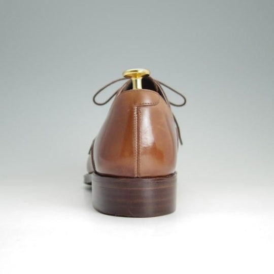 極美品★シェットランドフォックス SIZE 7.5【定価￥41,040-★ストレートチップ/3048SF】グラスゴー/カーフ/茶/メンズ/Shetlandfox★e347