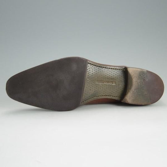 極美品★シェットランドフォックス SIZE 7.5【定価￥41,040-★ストレートチップ/3048SF】グラスゴー/カーフ/茶/メンズ/Shetlandfox★e347