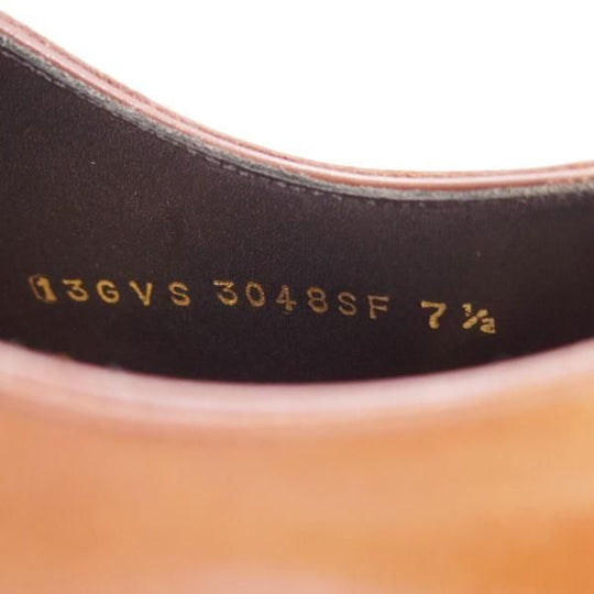 極美品★シェットランドフォックス SIZE 7.5【定価￥41,040-★ストレートチップ/3048SF】グラスゴー/カーフ/茶/メンズ/Shetlandfox★e347