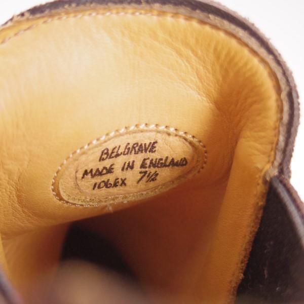 美品★(英)アルフレッド・サージェント 7.5EX【上級★エクスクルーシブライン/サイドゴアブーツ】106ラスト/メンズ/Alfred Sargent★e348