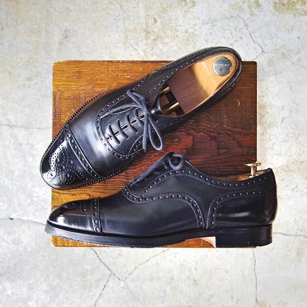 CHURCH'S　DIPLOMAT　70F　ブラック　セミブローグ 極上☆チャーチ 70F/UK7【貴重☆73ラスト/ディプロマット似寄り
